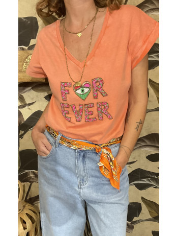 Tee Shirt Forever Orange