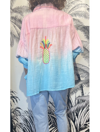 Chemise Ananas Tie and dye