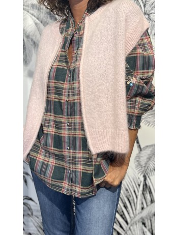 GILET LUGANO ROSE