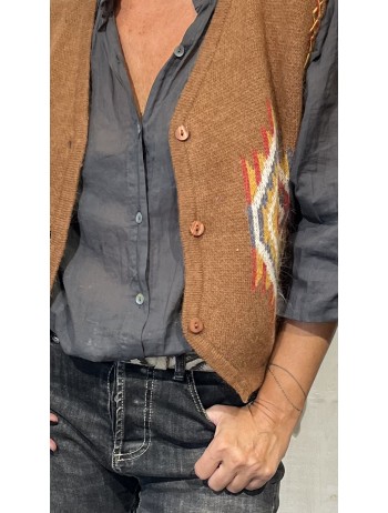 GILET LAURA CAMEL