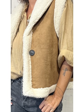 GILET STELLA BEIGE